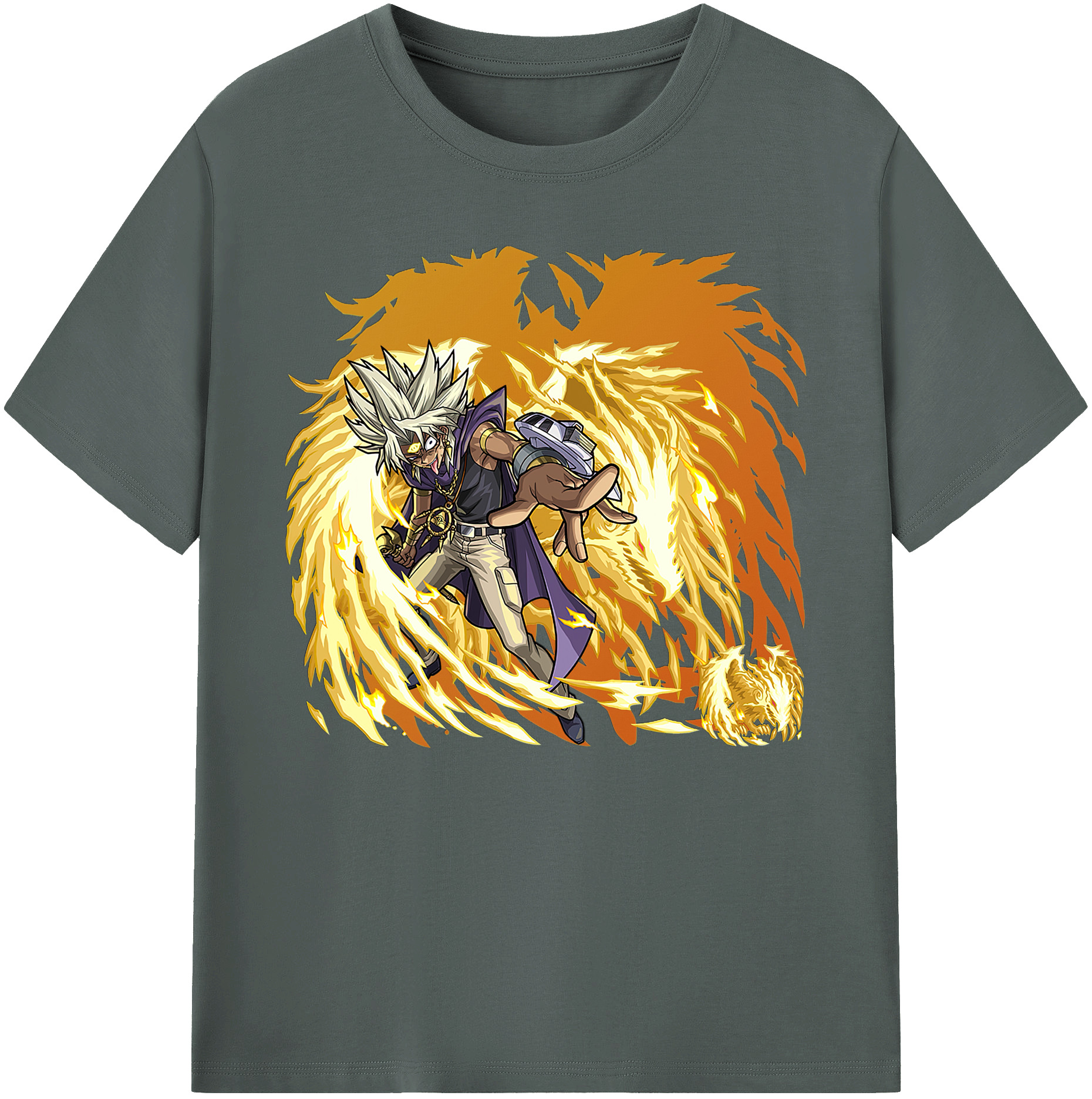 （画像用） 遊☆戯☆王 Yu-Gi-Oh! 綿100％ メンズ半袖Tシャツ｜肌触りやわらか＆通気性